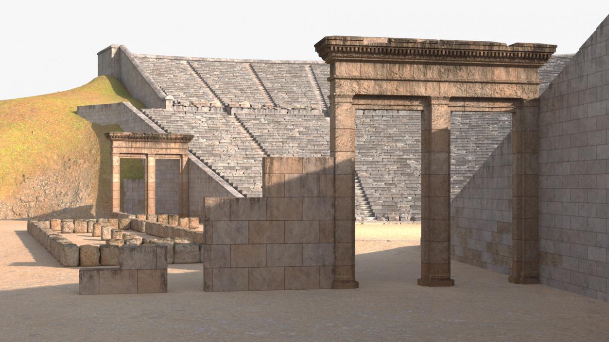 3D Ancient Amphitheater of Epidaurus model