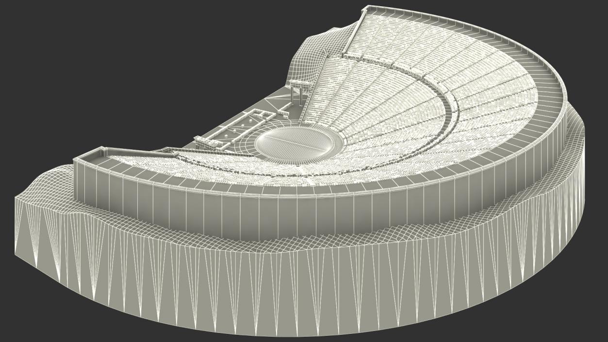 3D Ancient Amphitheater of Epidaurus model