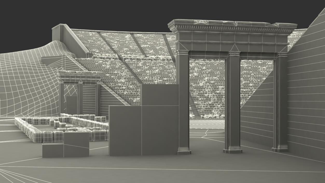 3D Ancient Amphitheater of Epidaurus model