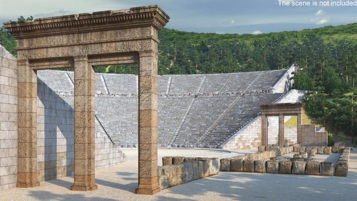 3D Ancient Amphitheater of Epidaurus model