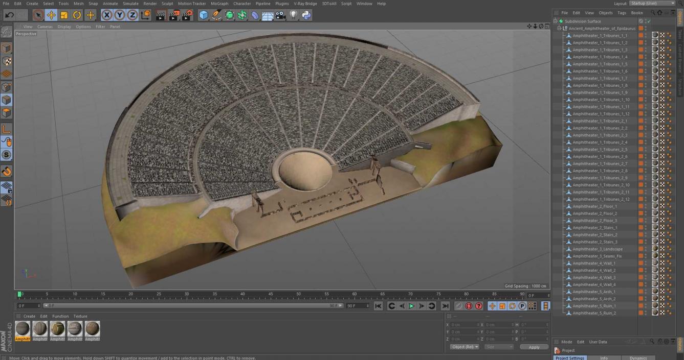 3D Ancient Amphitheater of Epidaurus model