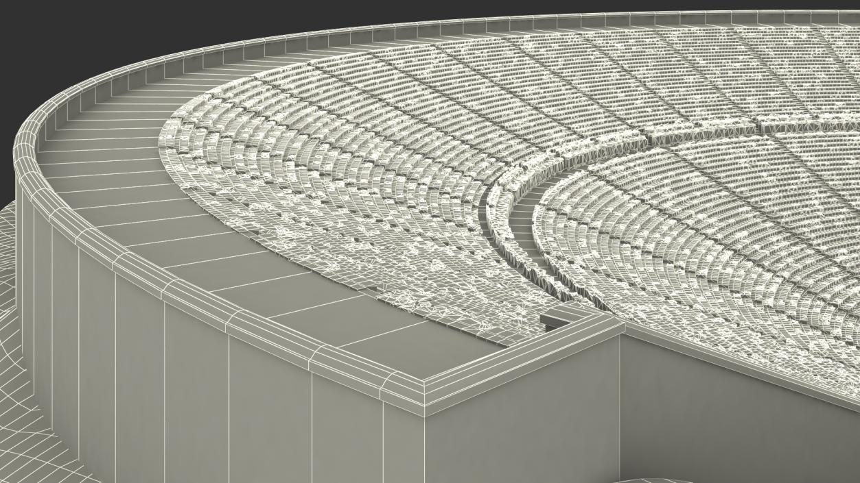 3D Ancient Amphitheater of Epidaurus model