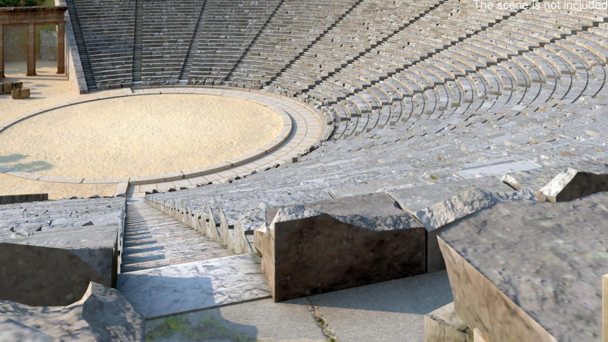 3D Ancient Amphitheater of Epidaurus model