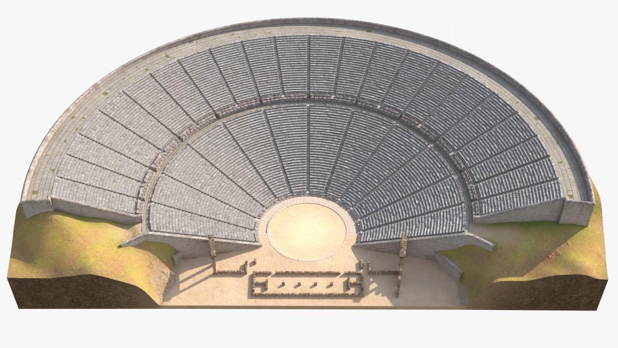 3D Ancient Amphitheater of Epidaurus model