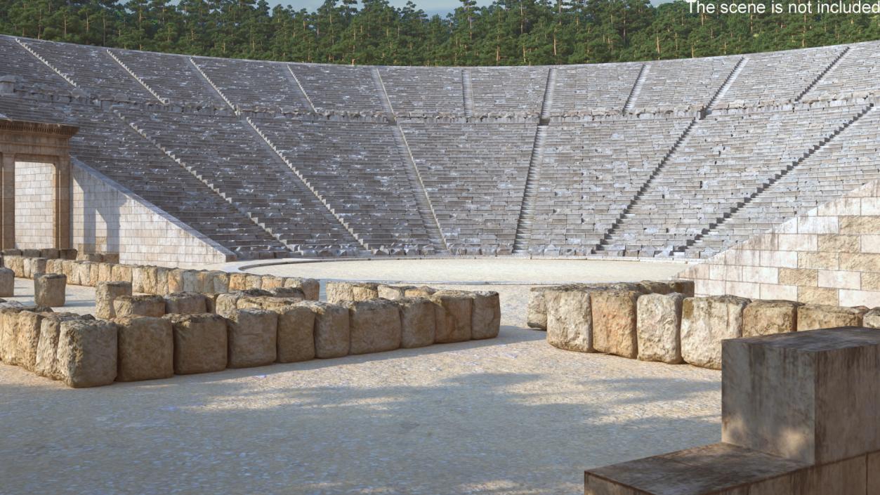 3D Ancient Amphitheater of Epidaurus model