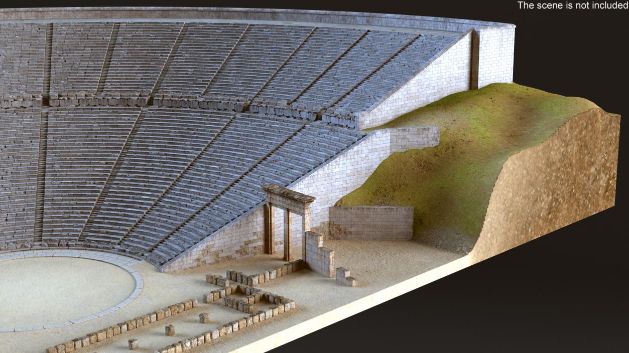 3D Ancient Amphitheater of Epidaurus model