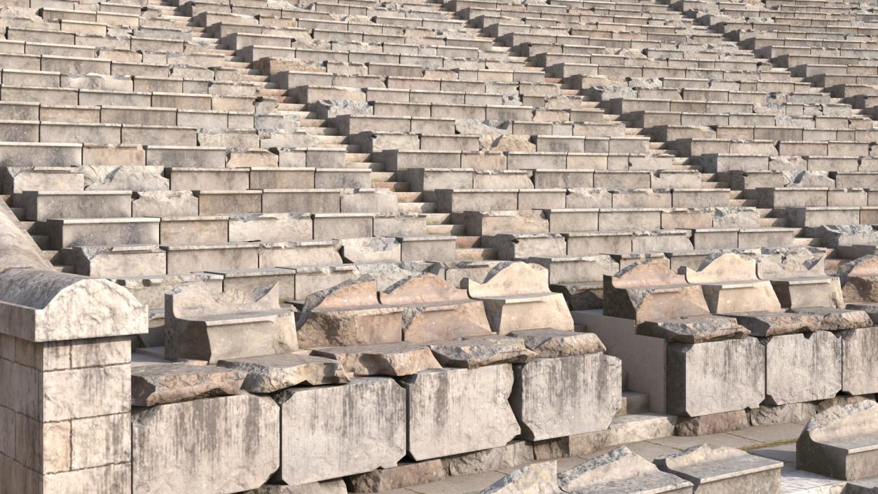 3D Ancient Amphitheater of Epidaurus model