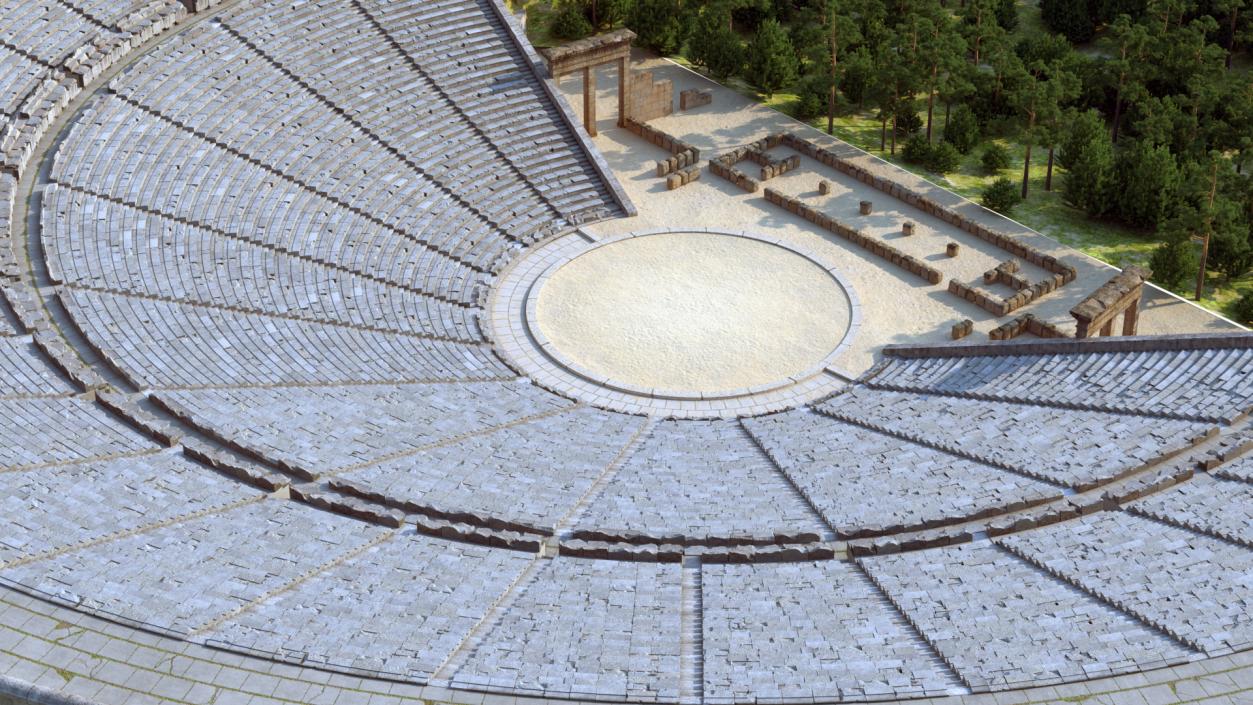 3D Ancient Amphitheater of Epidaurus model