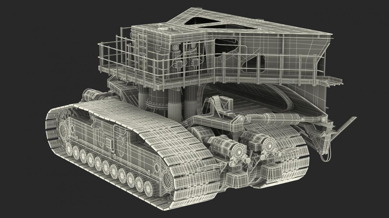 3D Crawler Tread model