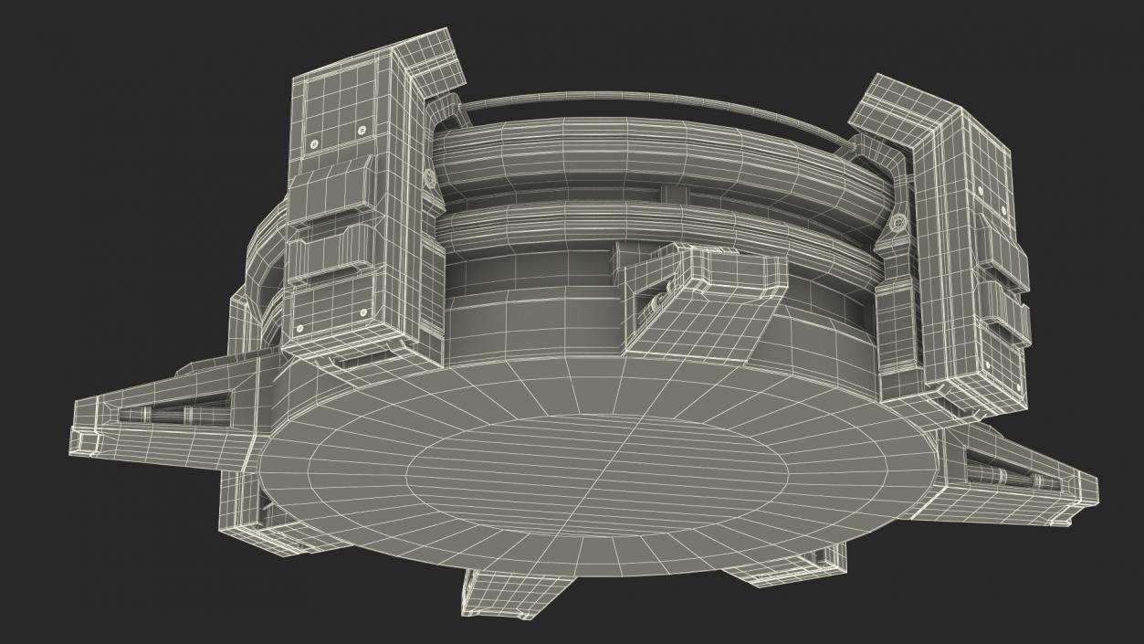 Futuristic Control Panel for Planet Exploration 3D