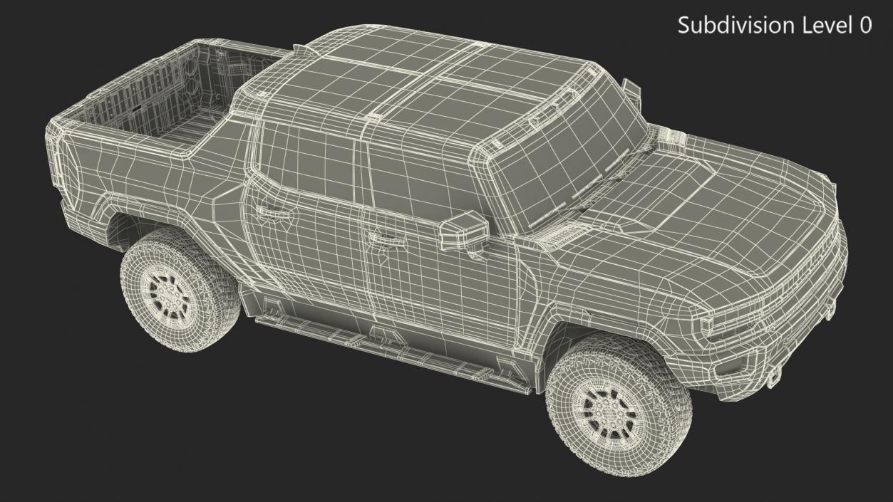 3D Electric Pickup Truck 2 model