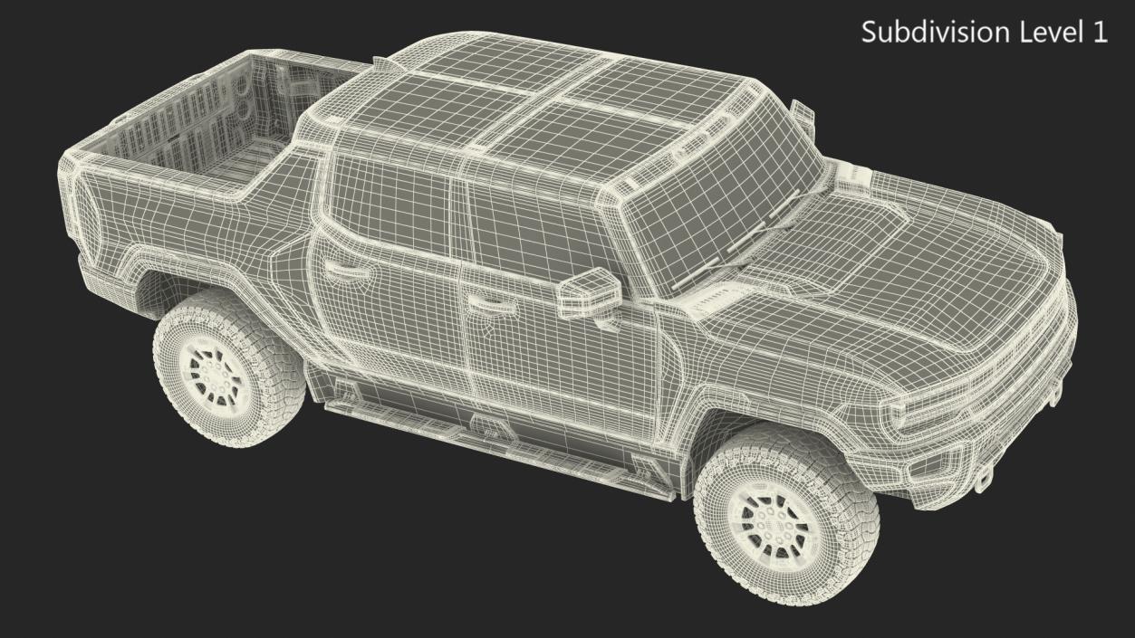 3D Electric Pickup Truck 2 model