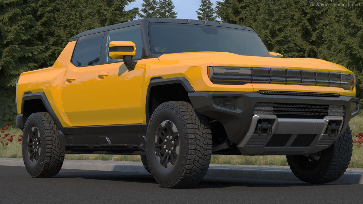 3D Electric Pickup Truck 2 model