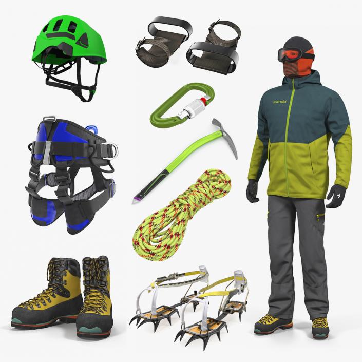 3D Climbing Equipment Collection 6