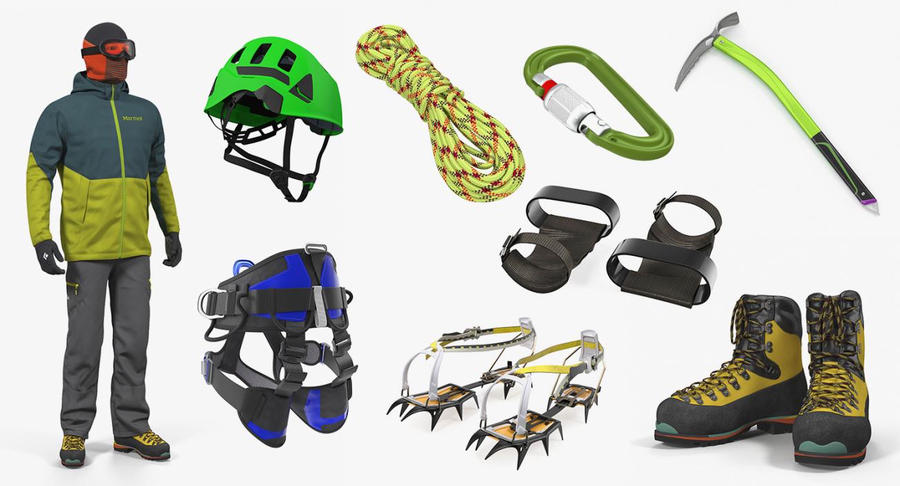 3D Climbing Equipment Collection 6