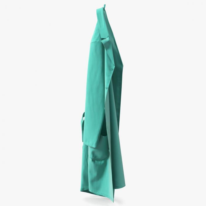 Green Hanging Lab Coat 3D