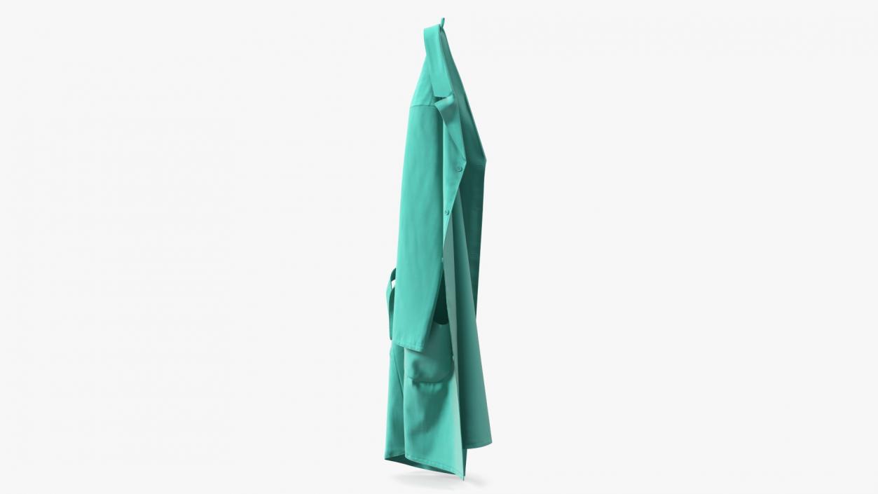 Green Hanging Lab Coat 3D