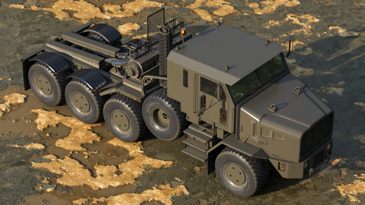 Truck Tractor for Military Purpose 3D model