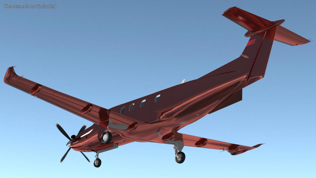 Turboprop Business Aircraft Rigged 3D model