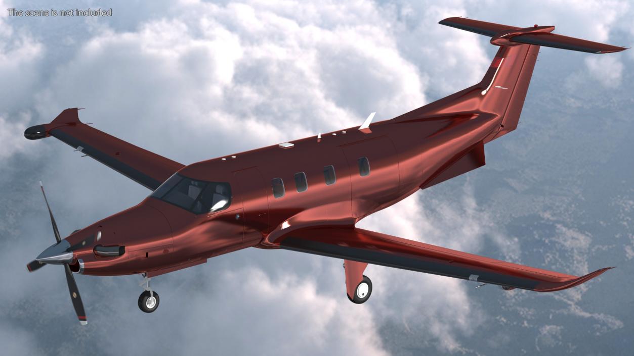 Turboprop Business Aircraft Rigged 3D model