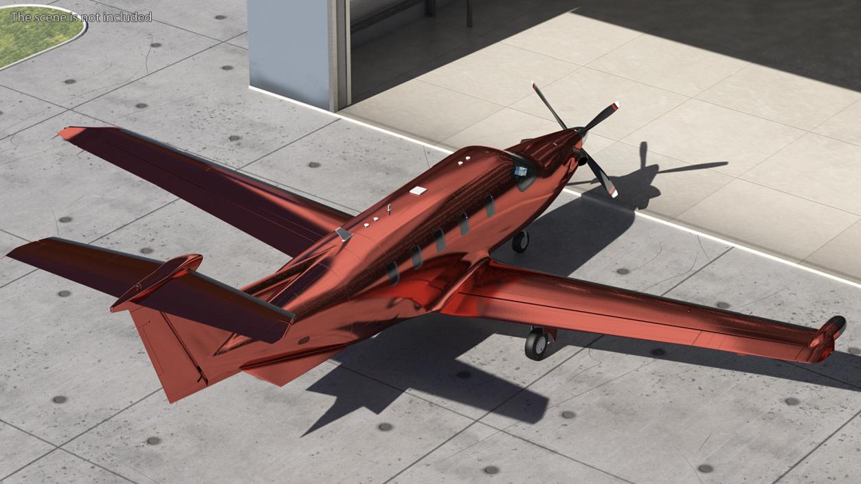 Turboprop Business Aircraft Rigged 3D model