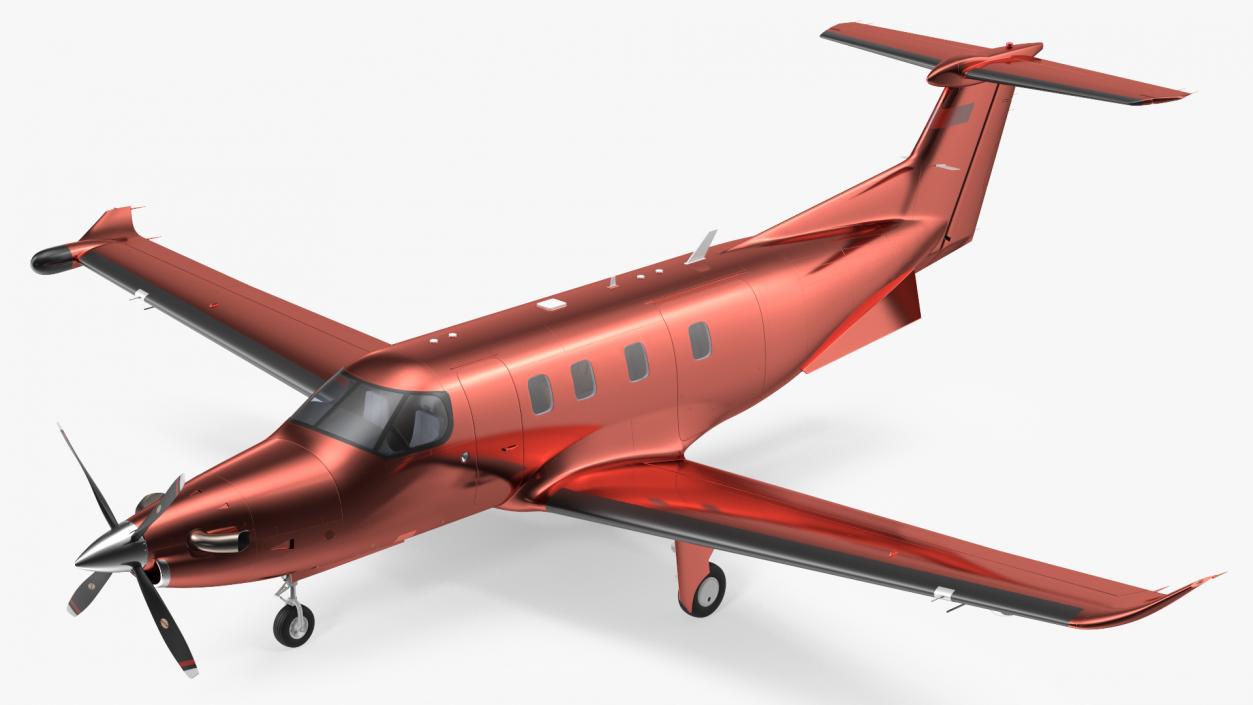 Turboprop Business Aircraft Rigged 3D model