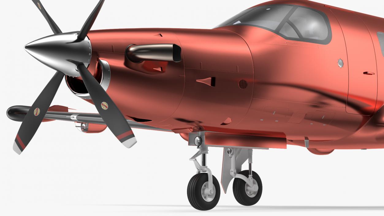 Turboprop Business Aircraft Rigged 3D model