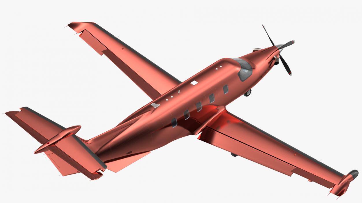 Turboprop Business Aircraft Rigged 3D model