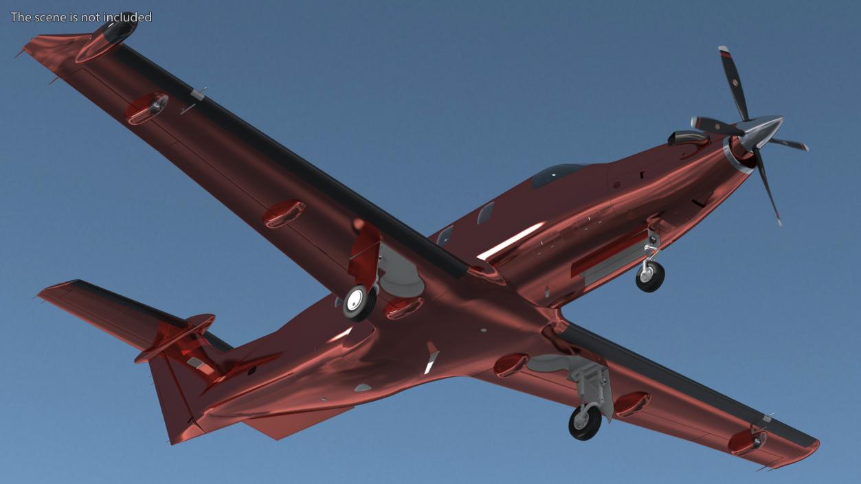 Turboprop Business Aircraft Rigged 3D model