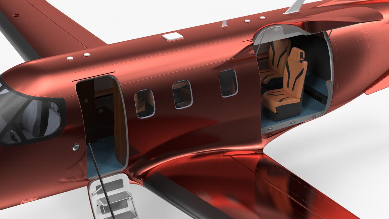 Turboprop Business Aircraft Rigged 3D model