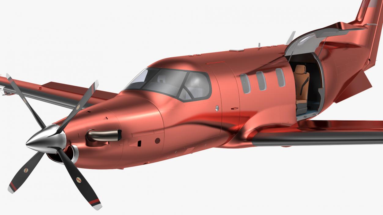 Turboprop Business Aircraft Rigged 3D model