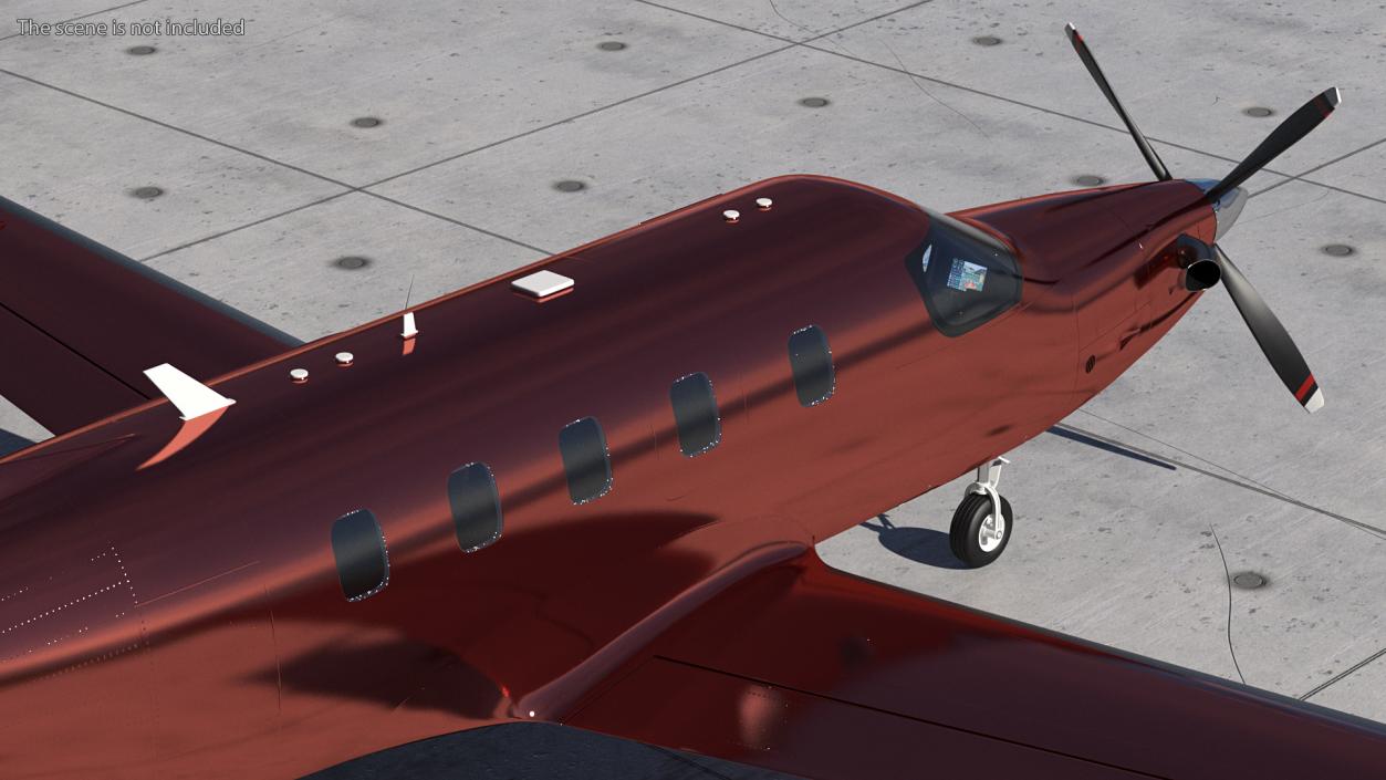 Turboprop Business Aircraft Rigged 3D model