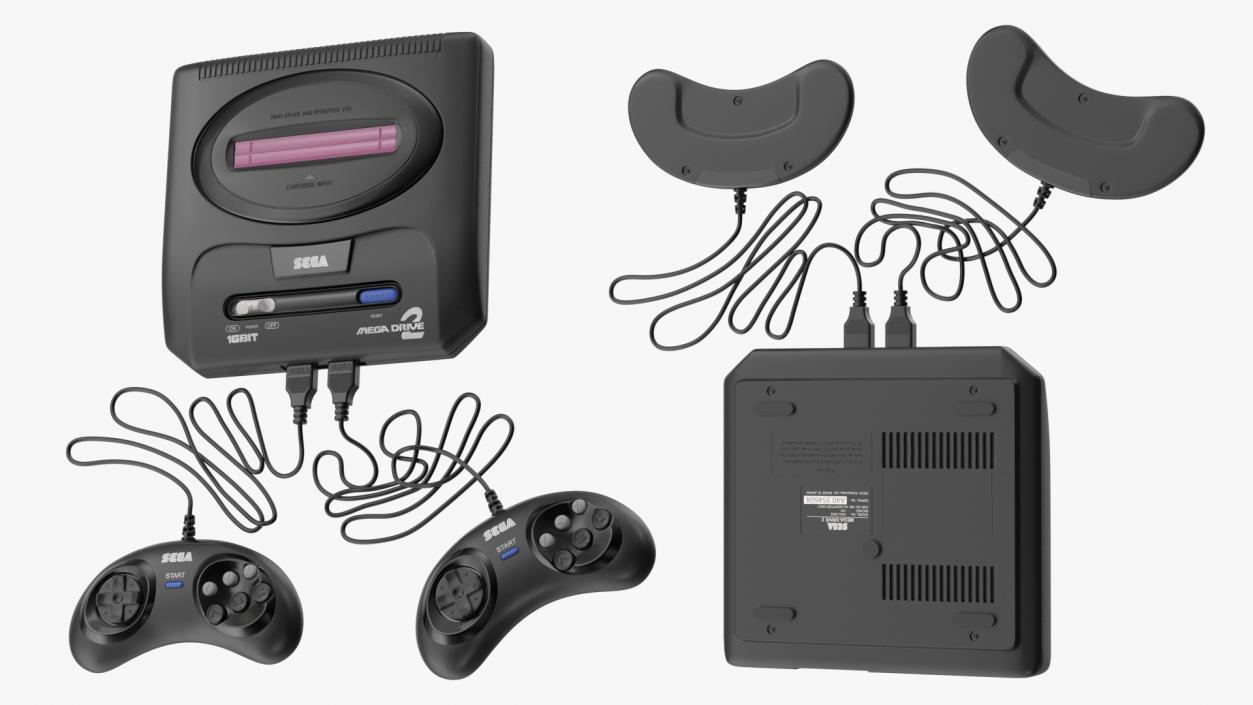 3D Game Console Sega Mega Drive Two with Joystick