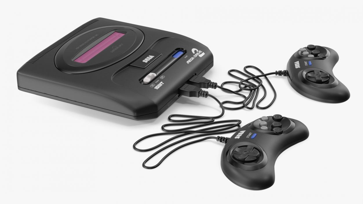 3D Game Console Sega Mega Drive Two with Joystick