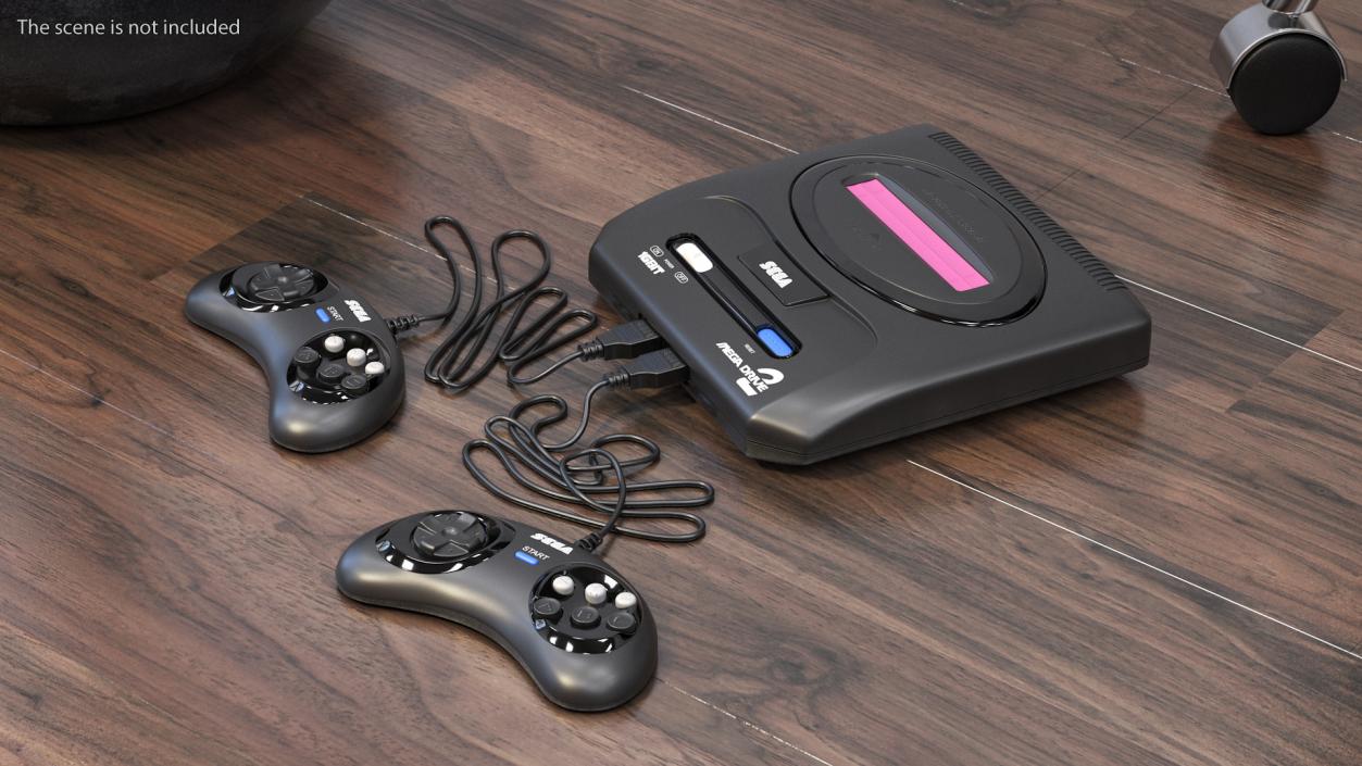 3D Game Console Sega Mega Drive Two with Joystick