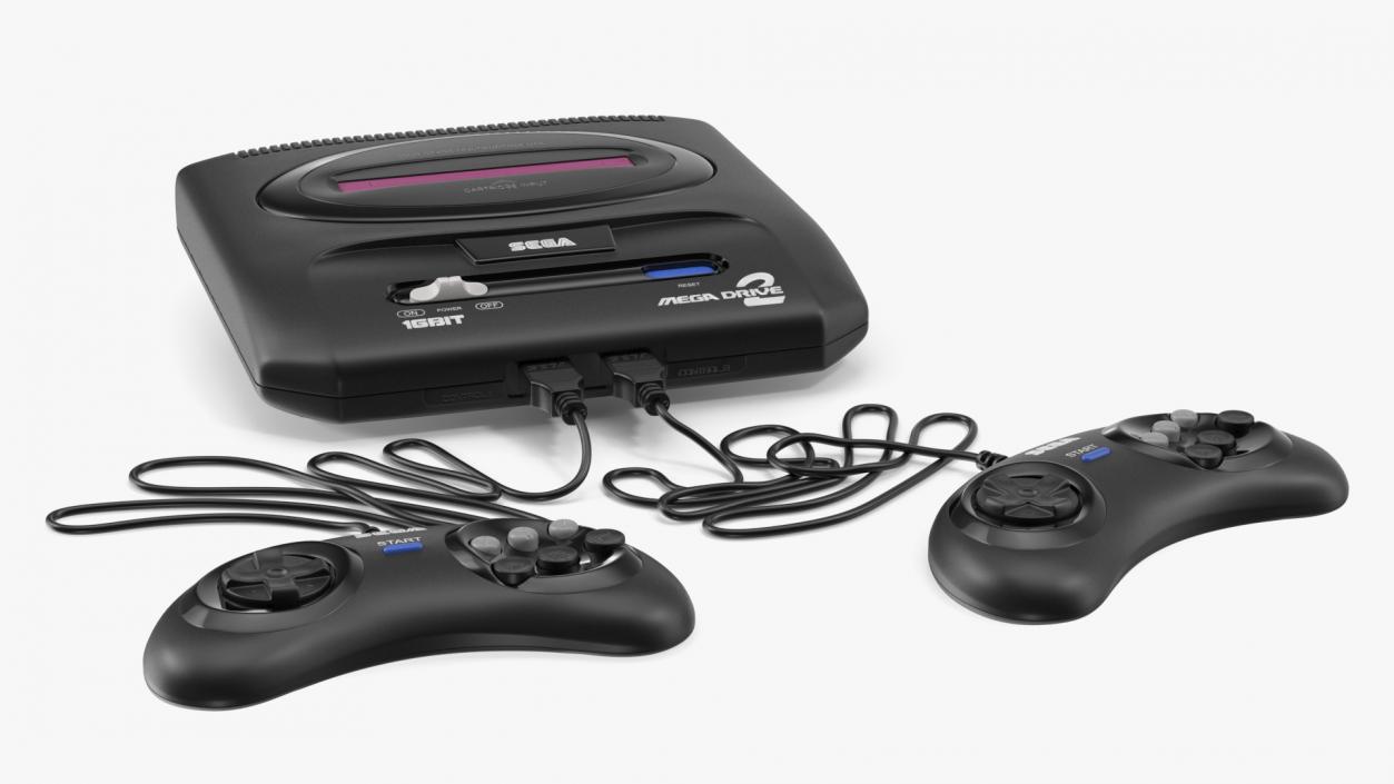 3D Game Console Sega Mega Drive Two with Joystick