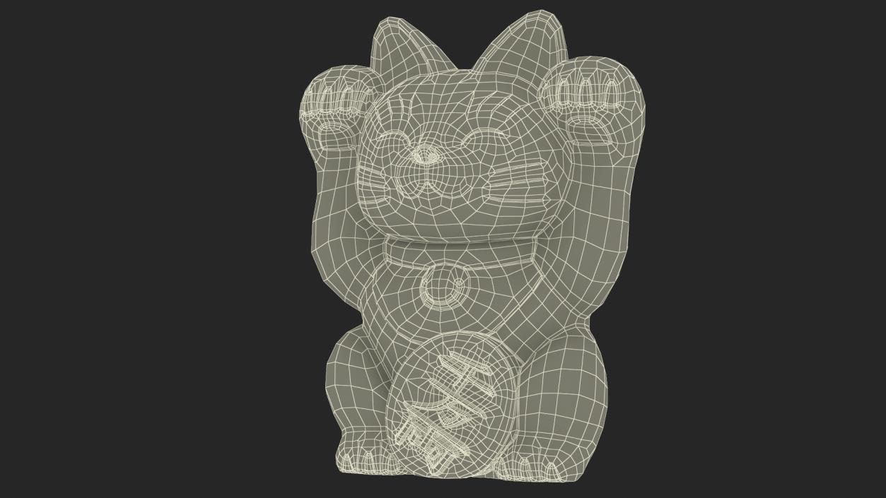 3D model Maneki Neko Lucky Cat Figurine