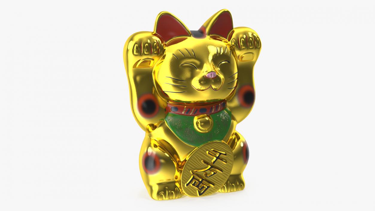 3D model Maneki Neko Lucky Cat Figurine