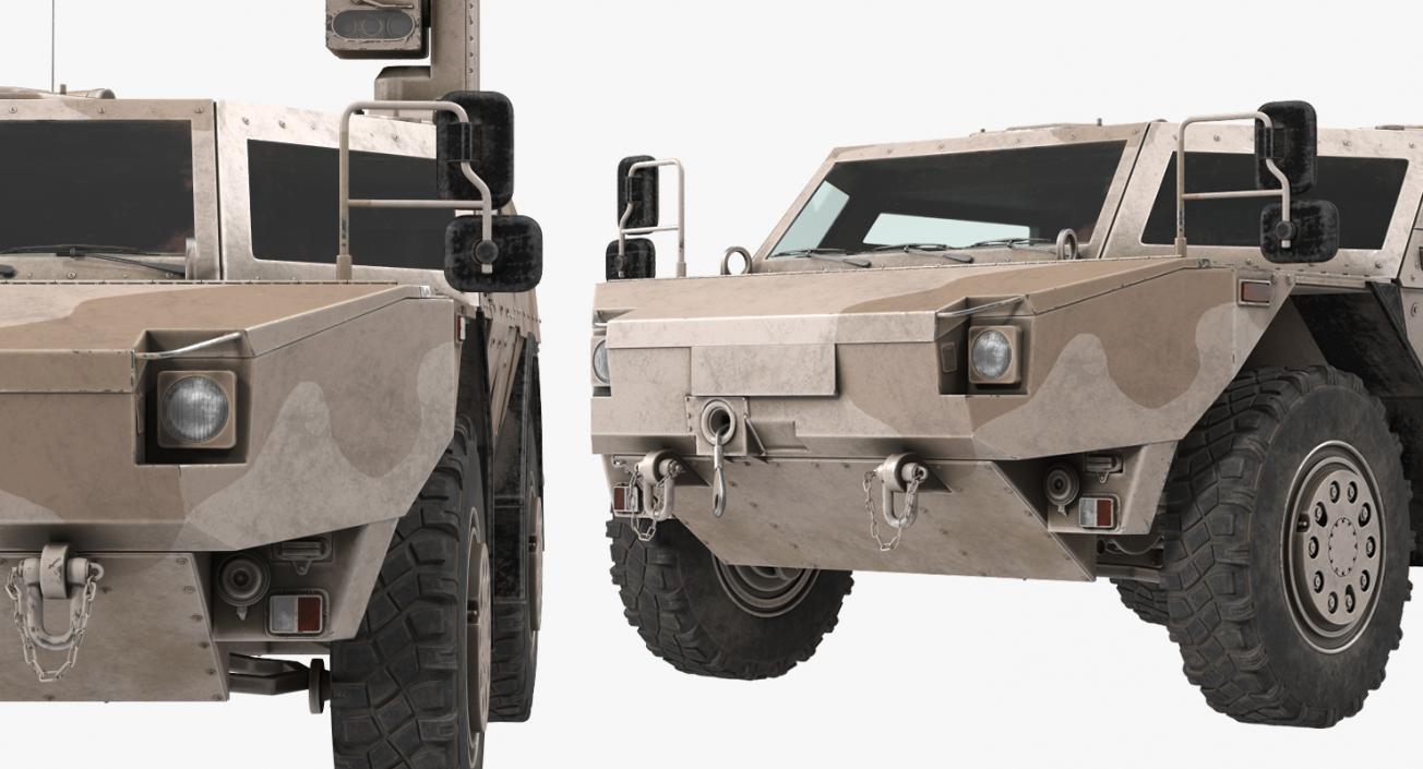 3D Fennek KMW 4x4 Armoured Vehicle