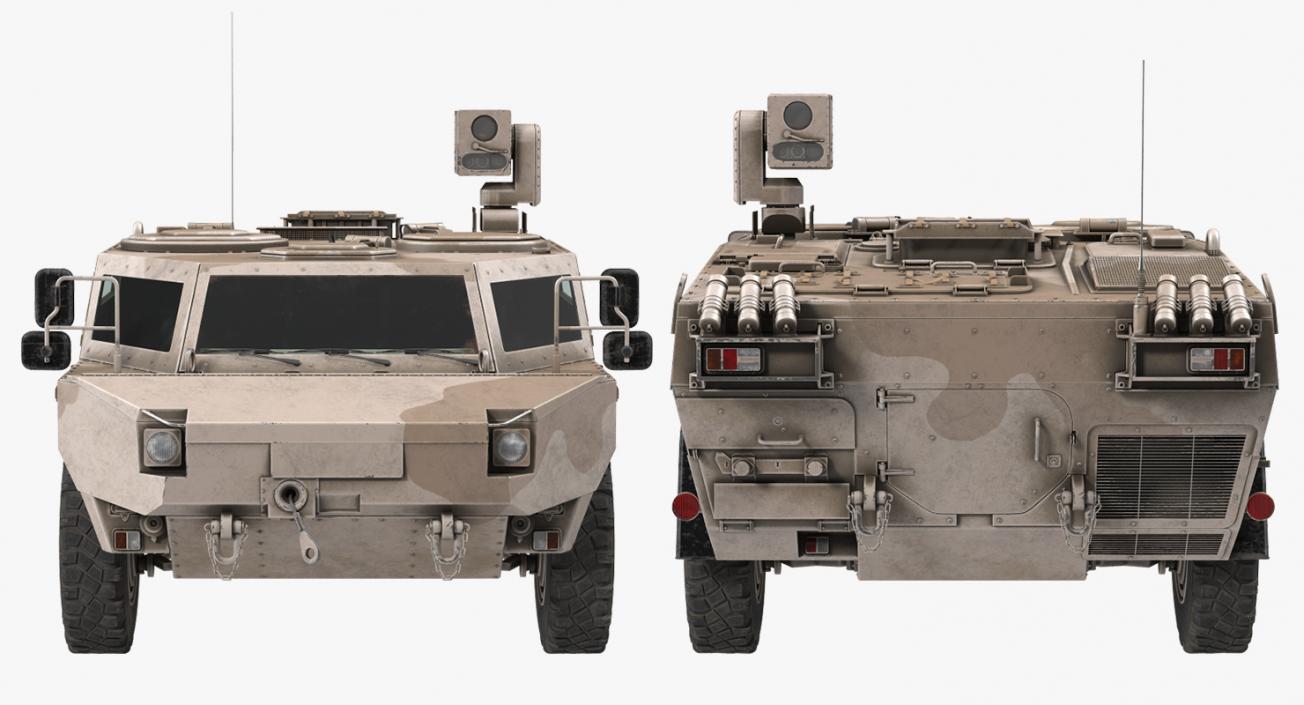 3D Fennek KMW 4x4 Armoured Vehicle