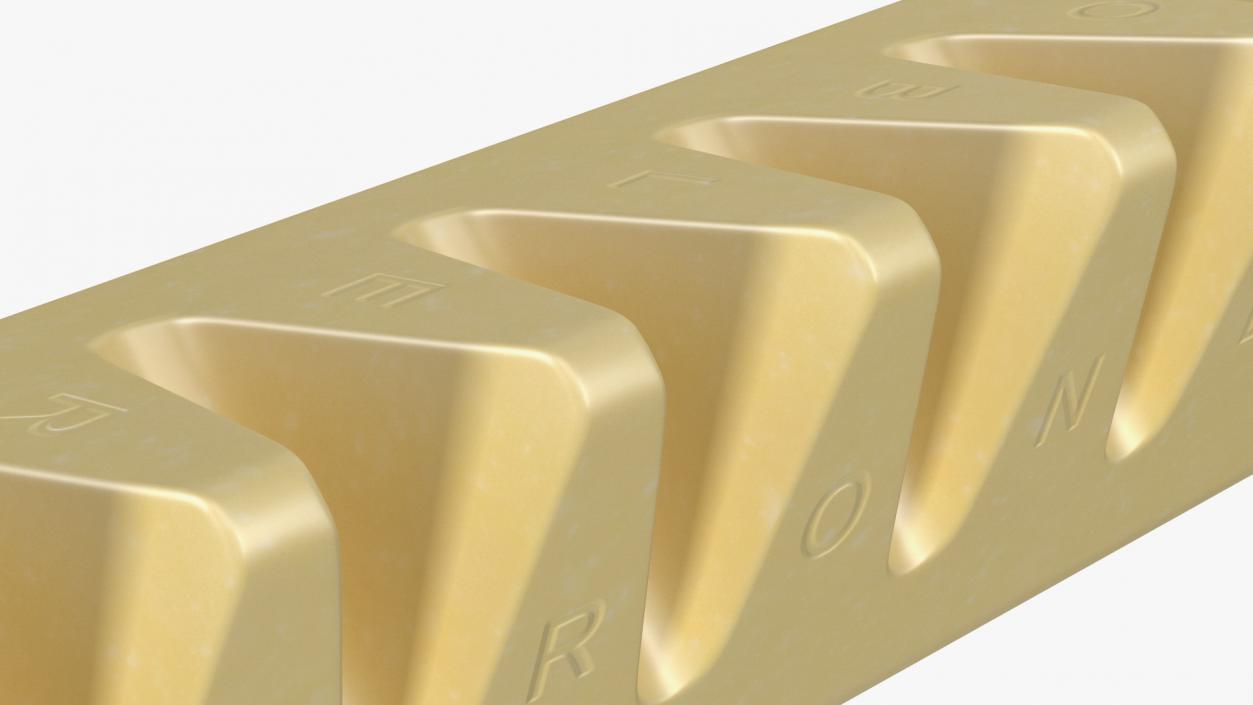 Toblerone White Chocolate Bar 3D model