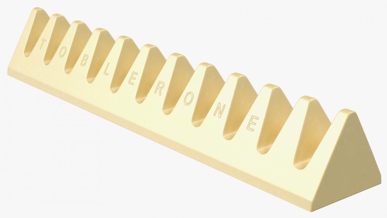 Toblerone White Chocolate Bar 3D model