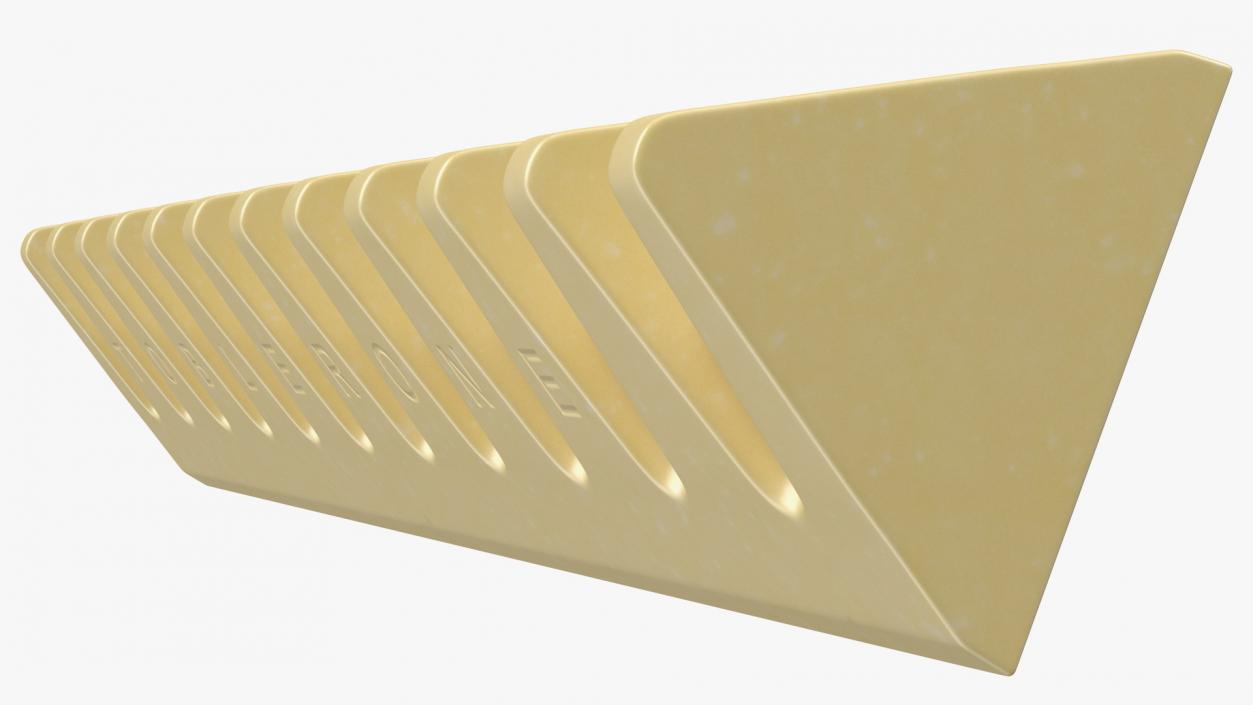 Toblerone White Chocolate Bar 3D model