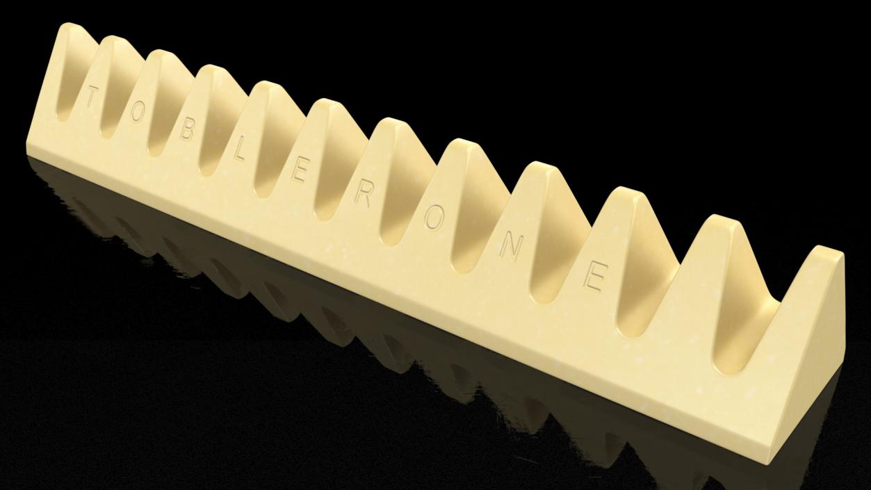 Toblerone White Chocolate Bar 3D model