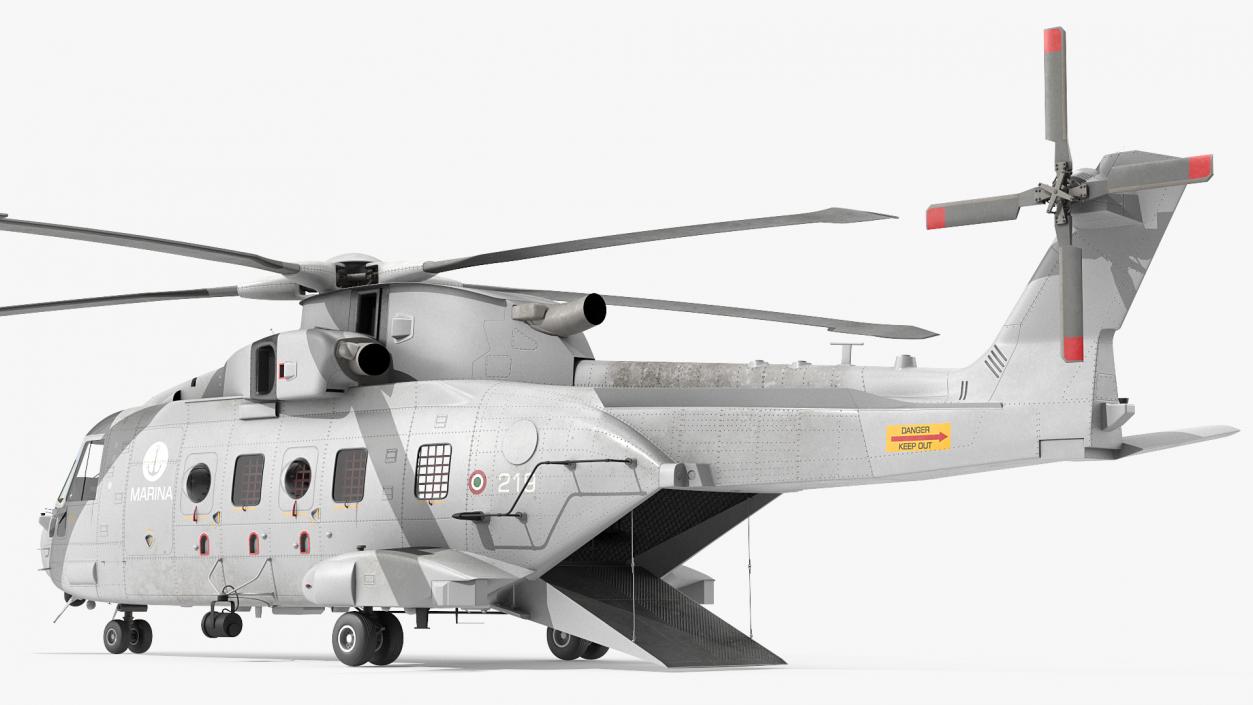 AgustaWestland AW101 Helicopter Italian Navy 3D model