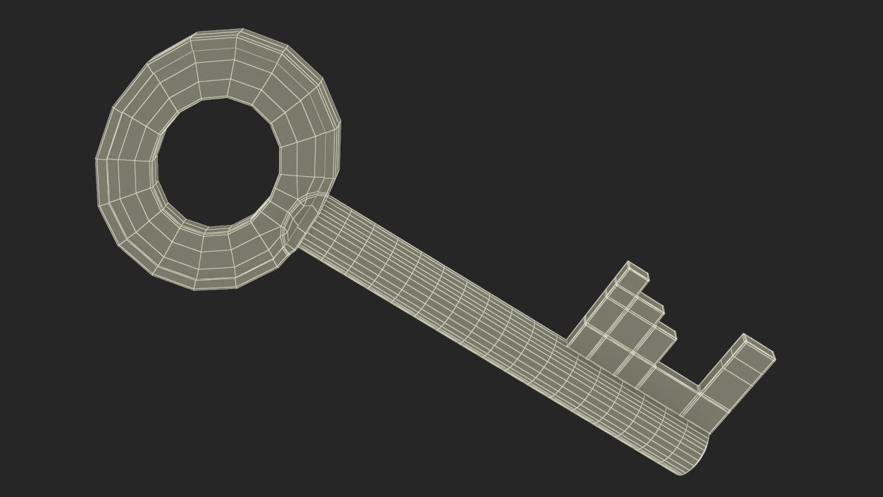 Bronze Key 2 3D