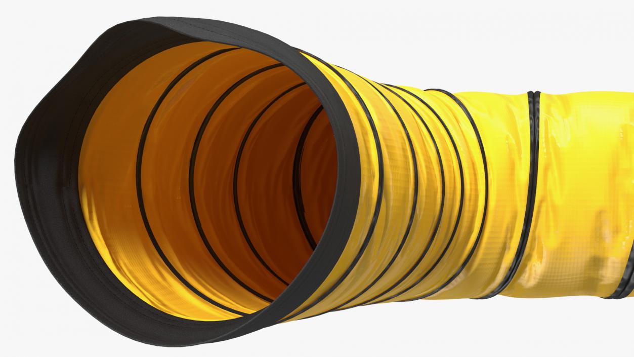 3D model Neoprene Coated Polyester Fabric Ducting Hose