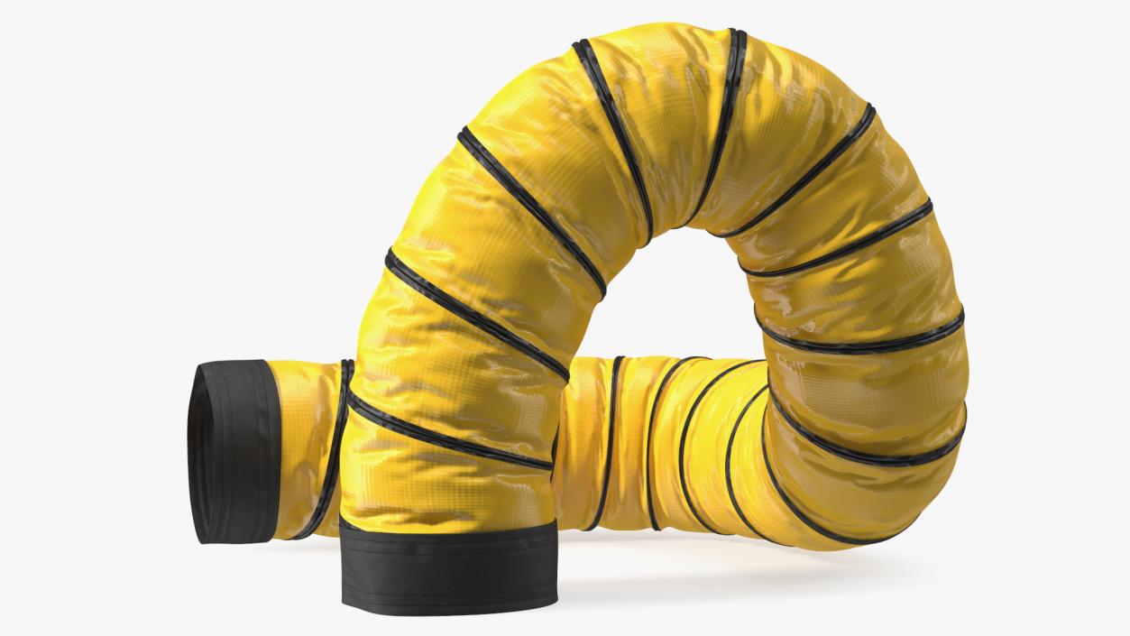 3D model Neoprene Coated Polyester Fabric Ducting Hose