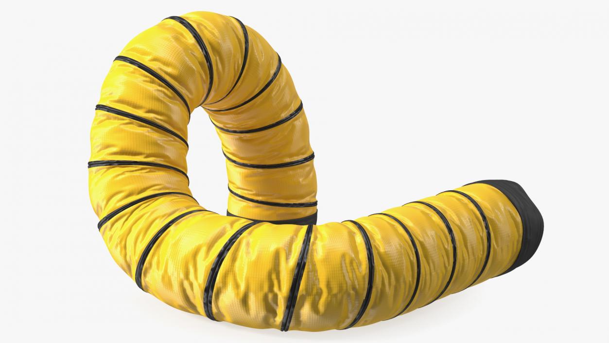 3D model Neoprene Coated Polyester Fabric Ducting Hose