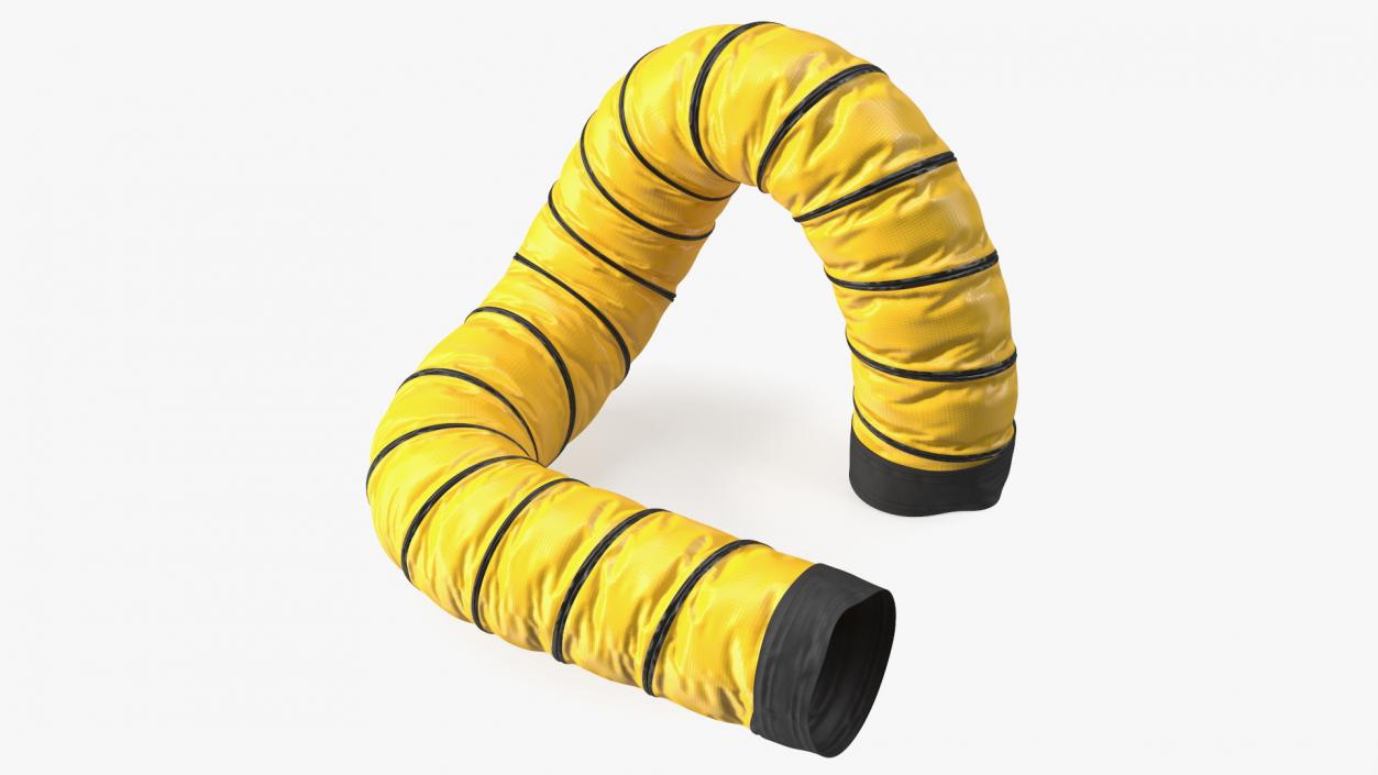 3D model Neoprene Coated Polyester Fabric Ducting Hose